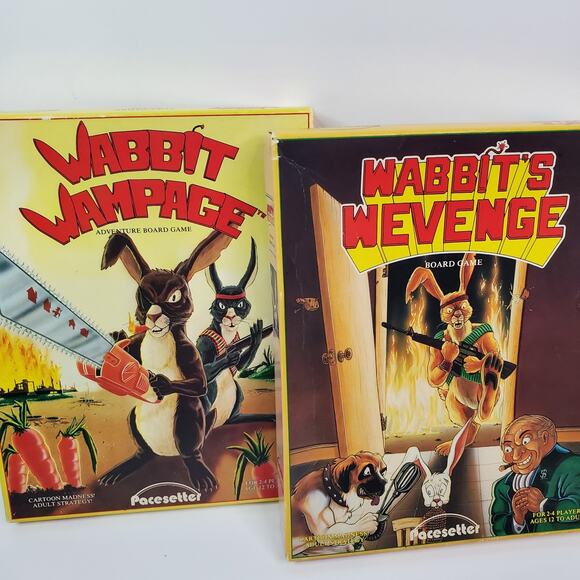 Wabbit Wampage/Wabbit's Wevenge - Pacesetter Games Board Games 1986 - Picture 1 of 16